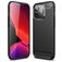 Mobigear Brushed Slim iPhone 13 Pro Max Hoesje Flexibel TPU Backcover - Zwart
