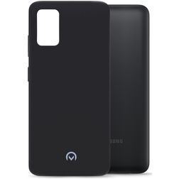 Mobilize Rubber Gelly Samsung Galaxy A03s Hoesje Flexibel TPU Backcover - Matt Black