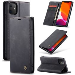 Caseme 013 iPhone 11 Hoesje Bookcase Portemonnee - Zwart