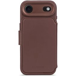 Decoded Detachable Wallet iPhone Air MagSafe Hoesje Echt Leer Uitneembare 2in1 Bookcase Portemonnee - Chocolate Brown