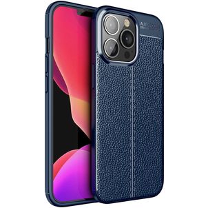Mobigear Luxury iPhone 14 Pro Hoesje Flexibel TPU Backcover - Blauw