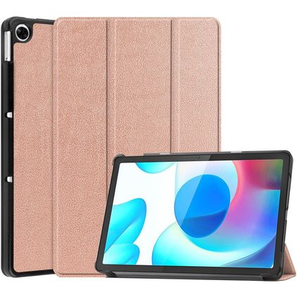 Mobigear Tri-Fold Realme Pad 10.4 (2021) Hoes Bookcase - Roségoud