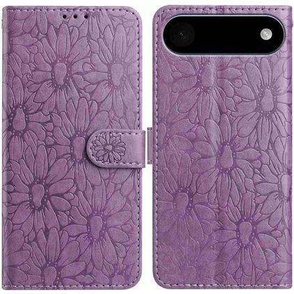 Mobigear Flowers iPhone Air Hoesje Bookcase Portemonnee - Paars