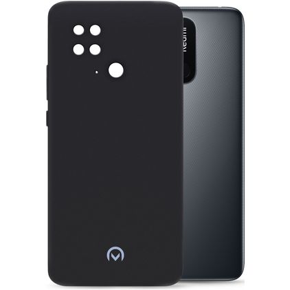 Mobilize Rubber Gelly Xiaomi Redmi 10C Hoesje Flexibel TPU Backcover - Matt Black