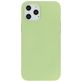 Mobiparts iPhone 12 Pro Max Siliconen Hoesje Backcover - Pistache Green