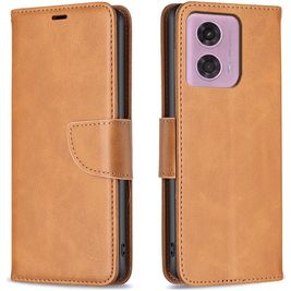 Mobigear Excellent Motorola Moto E14 Hoesje Bookcase Portemonnee - Cognac