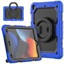 Mobigear RingGuard iPad 9 (2021) Hoes Hard Kunststof,Siliconen Backcover + Standaard - Blauw