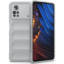 Mobigear Bumpy POCO X4 Pro 5G Hoesje Flexibel TPU Backcover - Grijs