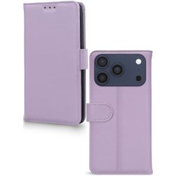 Mobilize Wallet iPhone 18 Pro Max Hoesje Echt Leer Bookcase Portemonnee - Paars