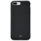 Mobilize Solid iPhone 8 Plus Siliconen Hoesje Backcover - Zwart