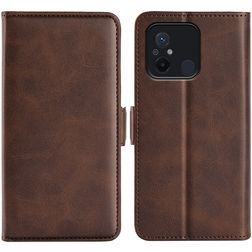 Mobigear Slim Magnet Xiaomi Redmi 12C Hoesje Bookcase Portemonnee - Bruin