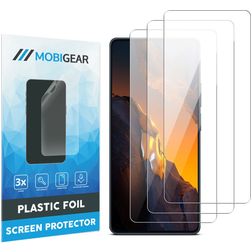 Mobigear POCO F5 Screenprotector Folie - Case Friendly (3-Pack)