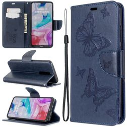 Mobigear Butterfly Xiaomi Redmi 8A Hoesje Bookcase Portemonnee - Blauw
