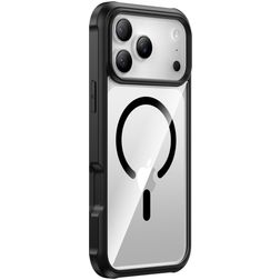 Valenta Full Cover iPhone 18 Pro Max MagSafe Hoesje Gehard glas Backcover Shockproof - Transparant / Zwart