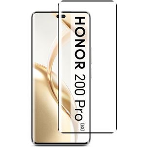 Mobigear Premium HONOR 200 Pro Glazen Screenprotector - Case Friendly - Zwart