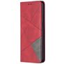 Mobigear Rhombus Slim OPPO Reno 4 Hoesje Bookcase - Rood