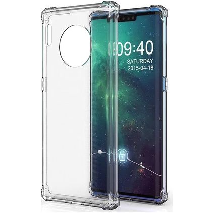 Mobigear Cushion Doorzichtig Huawei Mate 30 Hoesje Flexibel TPU Backcover Shockproof - Transparant