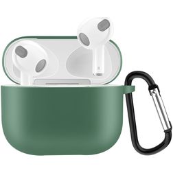 Mobigear Classic Apple AirPods 3 Hoesje Flexibel Siliconen - Groen