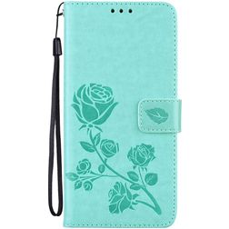 Mobigear Roses HONOR 50 Lite Hoesje Bookcase Portemonnee - Groen