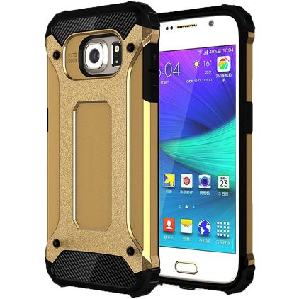Mobigear Outdoor Samsung Galaxy S6 Hoesje Hardcase Backcover Shockproof - Goud
