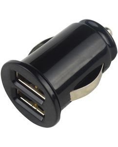 Mobigear Dual USB Autolader 12W 2.4A - Zwart