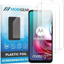 Mobigear Motorola Moto G30 Screenprotector Folie - Case Friendly (3-Pack)