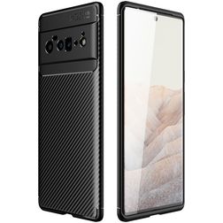 Mobigear Racing Google Pixel 6 Pro Hoesje Flexibel TPU Backcover - Zwart