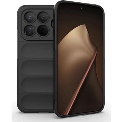Mobigear Bumpy Xiaomi 15T Pro Hoesje Flexibel TPU Backcover - Zwart