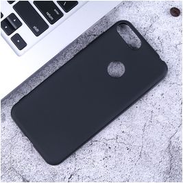 Mobigear Colors Alcatel 1S (2019) Hoesje Flexibel TPU Backcover - Zwart