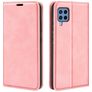 Mobigear Retro Slim Samsung Galaxy M22 Hoesje Bookcase Portemonnee - Roze