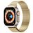 Mobigear Premium Loop Milanese Apple Watch Bandje Magneetsluiting - 49/46/45/44 mm - Goud