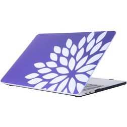 Mobigear Flowers MacBook Pro 15 Inch (2016-2019) Hoes Hardshell Laptopcover MacBook Case - Model 58 - Model A1707 / A1990
