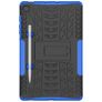 Mobigear Tire Samsung Galaxy Tab S6 Lite Hardcase Backcover + Stylus Houder + Standaard - Zwart / Blauw