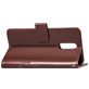 Mobigear Clover OnePlus 6T Hoesje Bookcase Portemonnee - Bruin