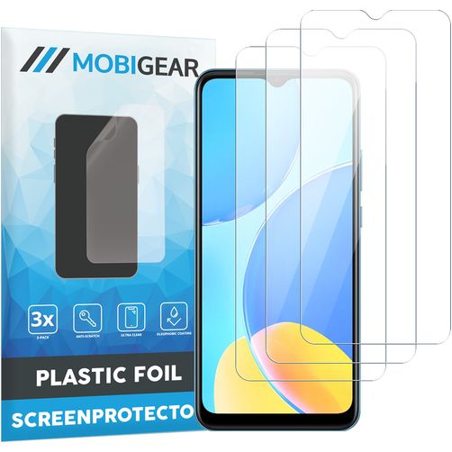Mobigear OPPO A15 Screenprotector Folie - Case Friendly (3-Pack)