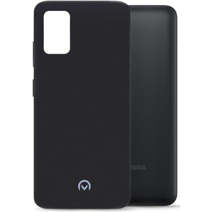 Mobilize Rubber Gelly Samsung Galaxy A03s Hoesje Flexibel TPU Backcover - Matt Black