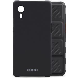 Mobilize Rubber Gelly Samsung Galaxy Xcover 7 Hoesje Flexibel TPU Backcover - Matt Black