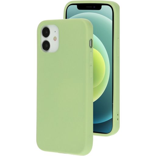 Mobiparts iPhone 12 Mini Siliconen Hoesje Backcover - Pistache Green