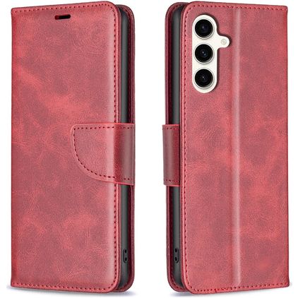 Mobigear Excellent Samsung Galaxy S24 FE Hoesje Bookcase Portemonnee - Rood
