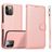 Mobigear Wallet iPhone 16 Pro Hoesje Uitneembare 2in1 Bookcase Portemonnee - Roségoud