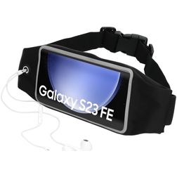 Mobiparts Comfort Fit Belt Telefoonhouder Hardlopen Samsung Galaxy S23 FE Sport Hoesje Neopreen Heuptas - Zwart