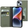 Mobiparts Classic Wallet iPhone 14 Hoesje Bookcase Portemonnee - Stone Green