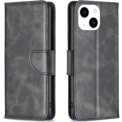 Mobigear Excellent iPhone 15 Hoesje Bookcase Portemonnee - Zwart