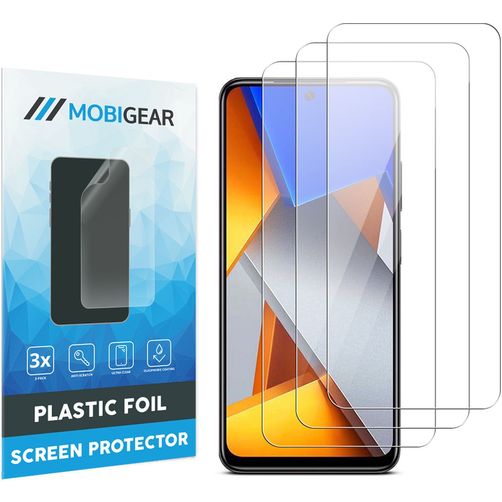 Mobigear POCO M4 Pro 4G Screenprotector Folie - Case Friendly (3-Pack)