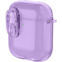 Mobigear Crystal Clip Apple AirPods 1 Hardcase Hoesje - Paars