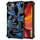 Mobigear Armor Stand iPhone 13 Hoesje Hardcase Backcover Shockproof met Standaard - Blauw