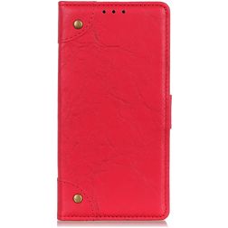 Mobigear Ranch Huawei P40 Lite E Hoesje Bookcase Portemonnee - Rood