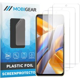 Mobigear POCO M5s Screenprotector Folie - Case Friendly (3-Pack)