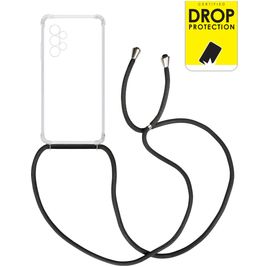 My Style Loop Doorzichtig Samsung Galaxy A13 4G Flexibel TPU Hoesje met koord - Transparant