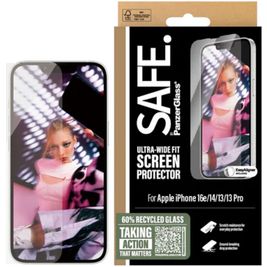 SAFE by PanzerGlass Ultra-Wide-Fit iPhone 13 Glazen Screenprotector - Case Friendly